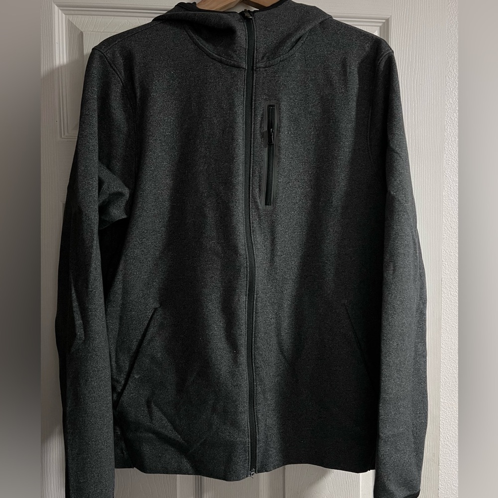 Men old navy Grey zip-up hoodie ACTIVE DYNAMIC FLEECE